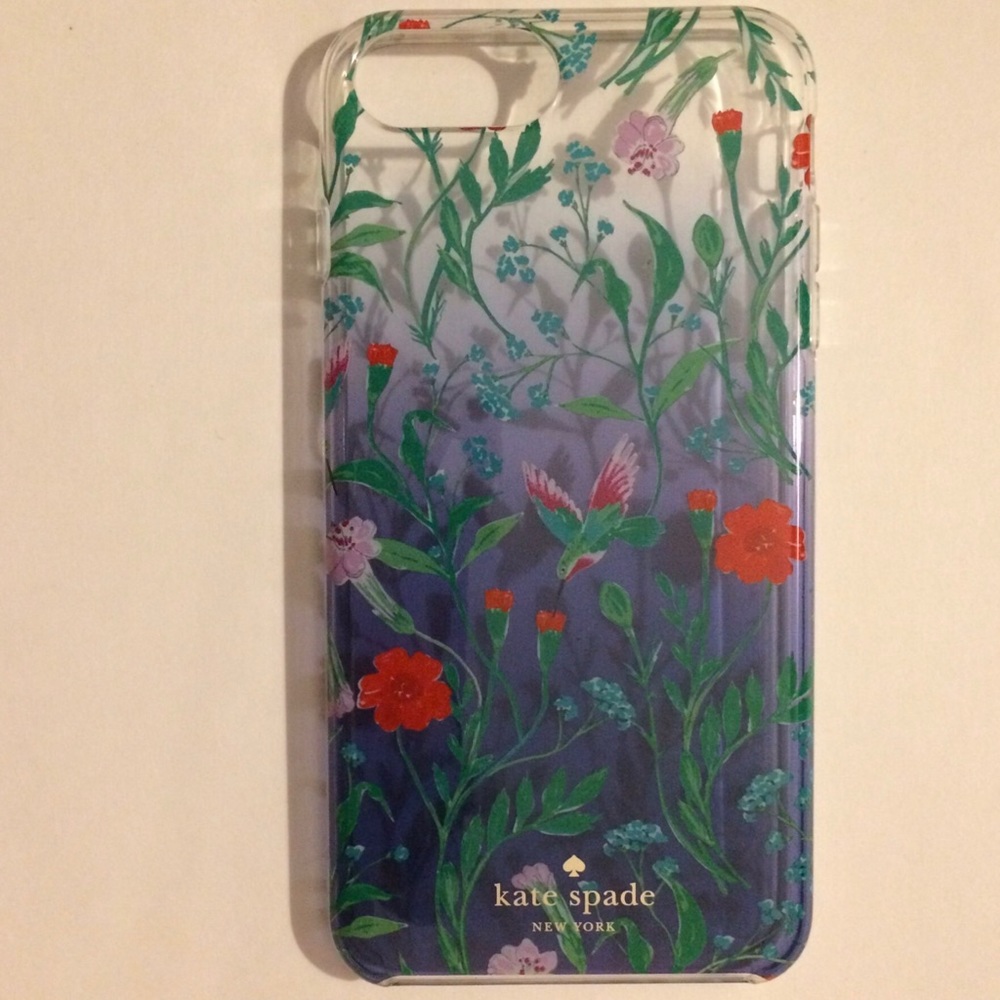 kate ♠️ hummingbird & 🌺🌺🌺 cover iPhone 6+/7+/8+
